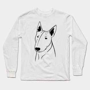 Bull Terrier (Black and White) Long Sleeve T-Shirt